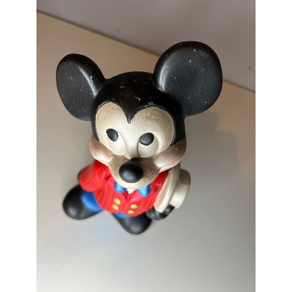 Vintage Disney Mickey Mouse Figurine Collectible Classic Red Blue Standing Pose - Picture 5 of 5